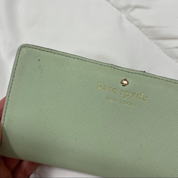 Seafoam Green Kate Spade Wallet - Picture 2 of 8